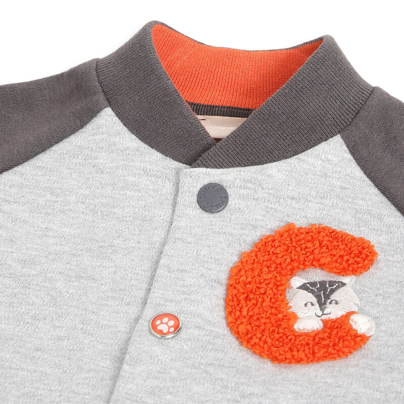 Boys Medium Grey Applique Sweatshirt image number 2